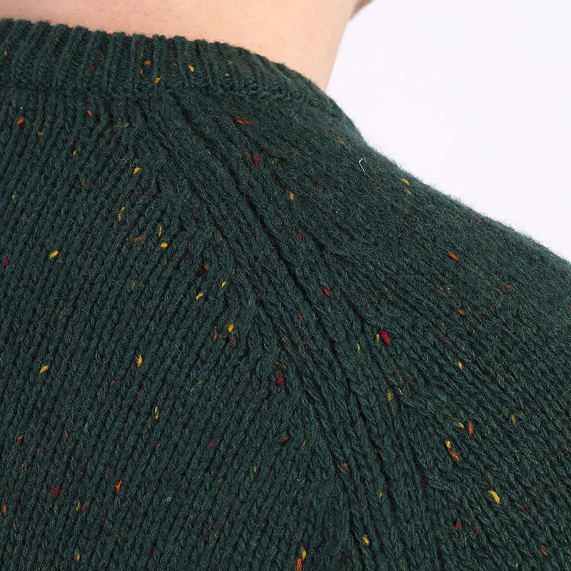 мужской зеленый свитер Carhartt WIP Anglistic Sweater I010977-speckled grove - цена, описание, фото 7